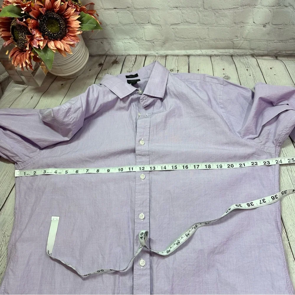 J. Crew ludlow 2 ply mens XL Light Purple Dress Shirt preppy office 100% cotton